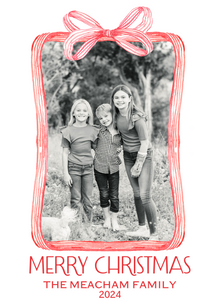  Big Red Bow Holiday Card