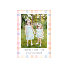  Pastel Plaid Holiday Card
