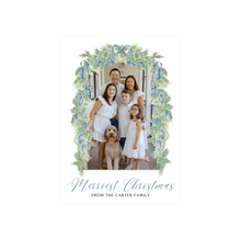  Green and Blue Garland Holiday Card