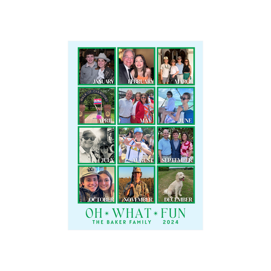 A year in review holiday card