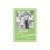 Green & White Scallop Holiday Card