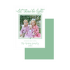 Let there be light green holiday card