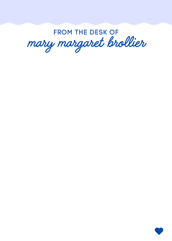 Wave Top notepad