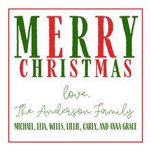  Merry Christmas Alternating Gift Tag