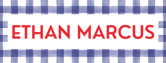 Red/Blue Gingham Water Resistant Label