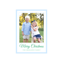  Blue Border Holiday Card