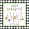 Boo Gingham Gift Tag