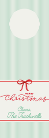 Green Stripe Wine Tags