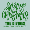 Colored Merry Christmas Gift Tag