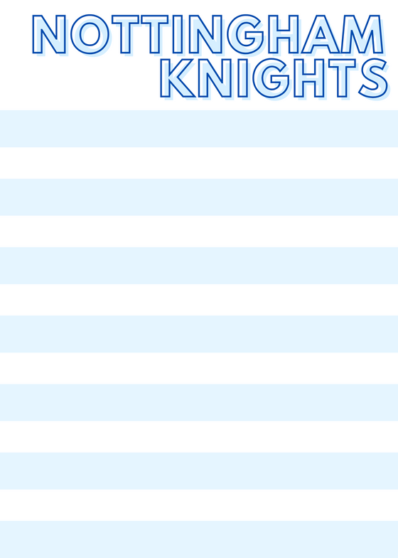 School Stripe Notepads