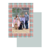 Green & Red Plaid Holiday Card