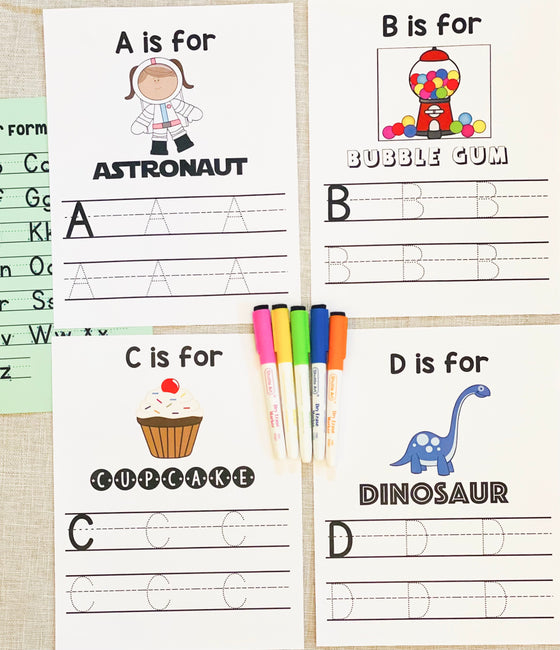 Handwriting Binder - For Three and Under Girls