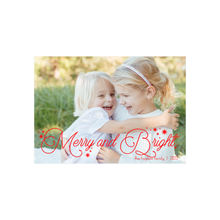  Merry and Bright Red Star Holiday Card