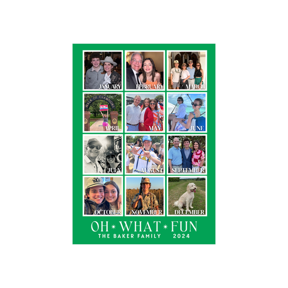 A year in review holiday card