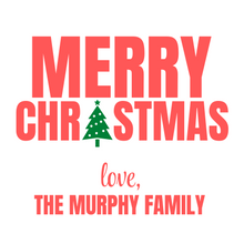  Merry Christmas Tree Gift Tag