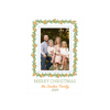 Orange Garland Border Holiday Card