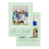 All Is Bright Green Wave Holiday Card