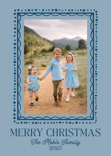  Blue Frame Holiday Card