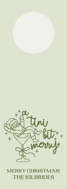  A Tini Bit Merry Wine Tags