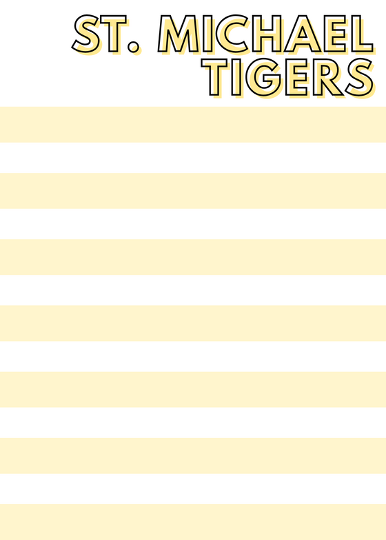 School Stripe Notepads