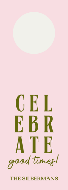  Pink Celebrate Good Times Wine Tags