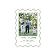  Squiggle Border Holiday Card