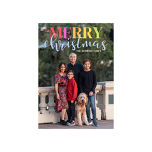  Rainbow Merry Christmas Holiday Card