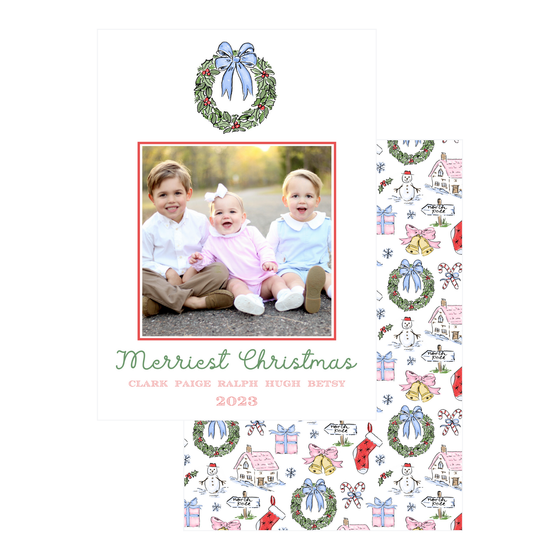 Merriest Christmas Scene Holiday Card