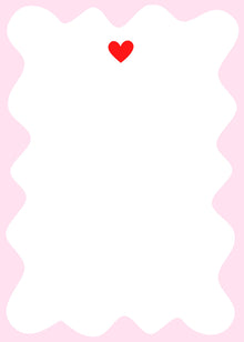  Squiggle Heart Notepad