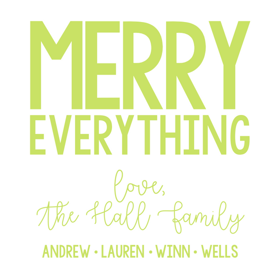 Merry Everything Holiday Gift Tag