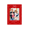 White Bow Outline Holiday Card