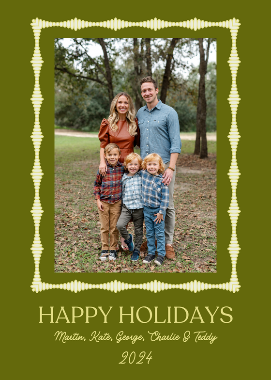 Green Jewel Holiday Card