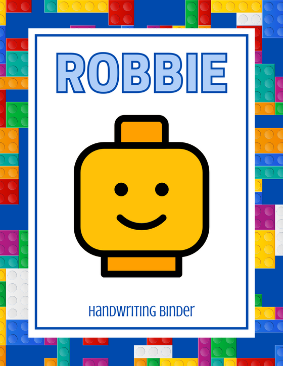 Handwriting Binder - For Three and Under Boys