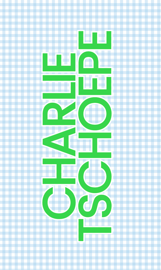 Blue Gingham Bag Tag