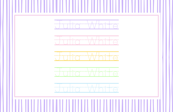 Watercolor Rainbow Unicorn Placemat