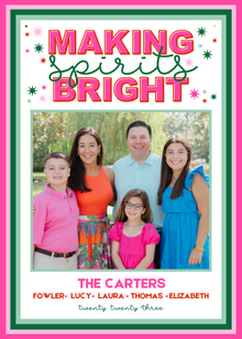  Making Spirits Bright Holiday Card