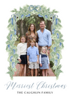 Green and Blue Garland Holiday Card
