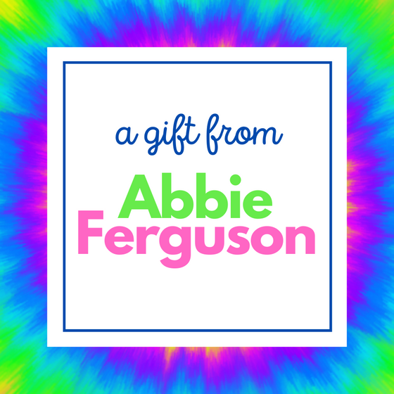 Tie Dye Gift Tag