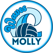  Waves Volleyball Round Yard Sign (THIS TEAM ONLY)