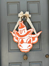 Hook 'em Horns Door Sign