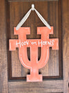 Texas Longhorn Bevo Door Sign