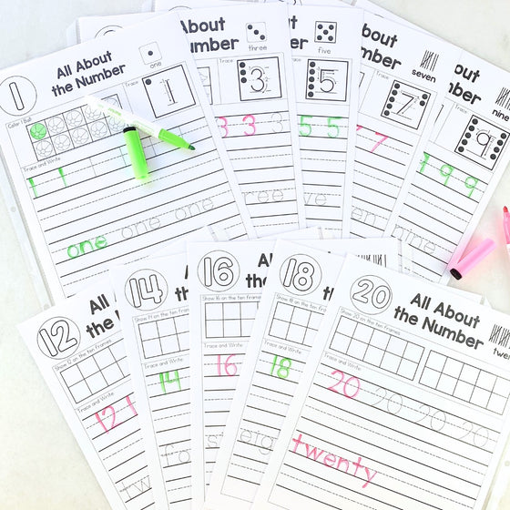 Handwriting Binder - For Pre-K-Grade 1 Girls