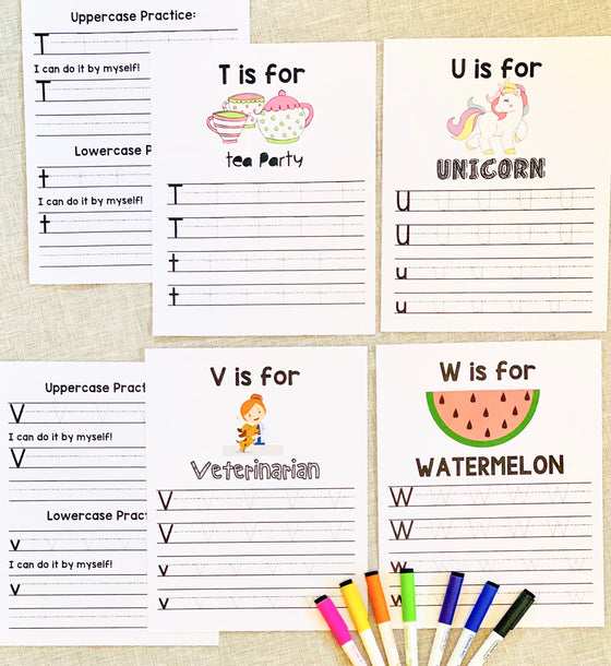 Handwriting Binder - For Pre-K-Grade 1 Girls