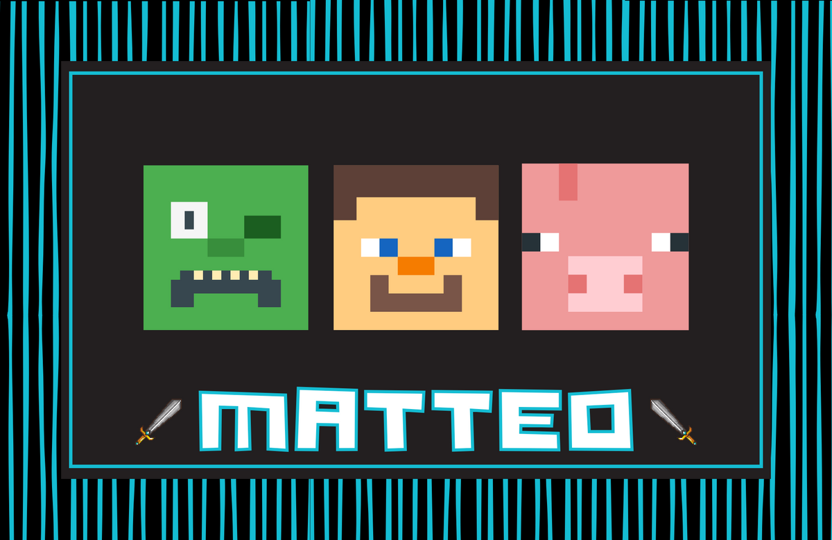 Minecraft Placemat – Scribbled Designs