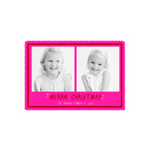  Bright Pink Merry and Bright Holiday Card