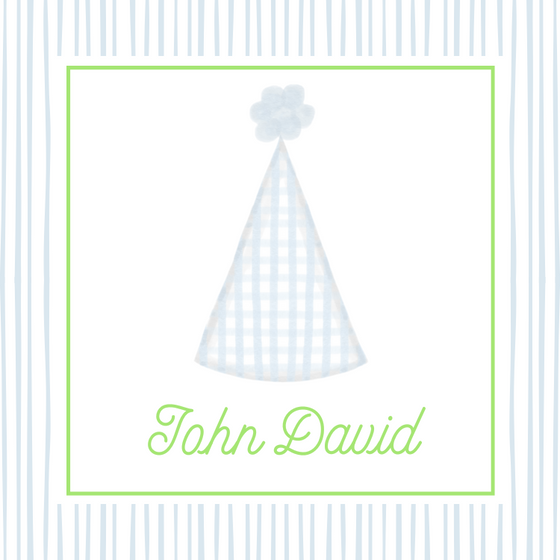 Birthday Hat Gift Tag