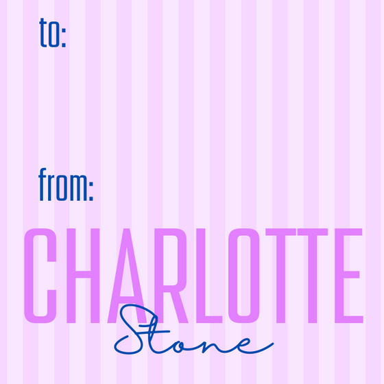 Stripe To/From Gift Tag