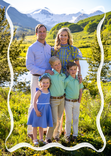  White Wave Simple Holiday Card