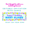 Groovy Fun Happy Invitation (DIGITAL)