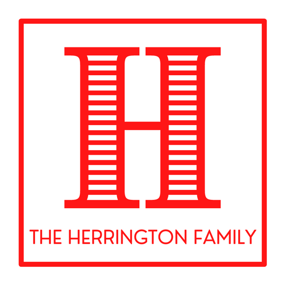 Family Initial Gift Tag